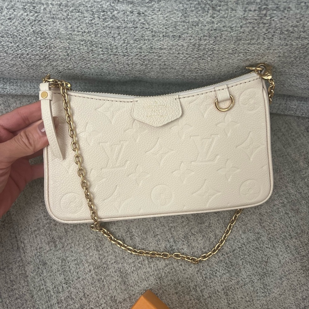 Louis Vuitton Easy Pouch On Strap Cream Shoulder Bag